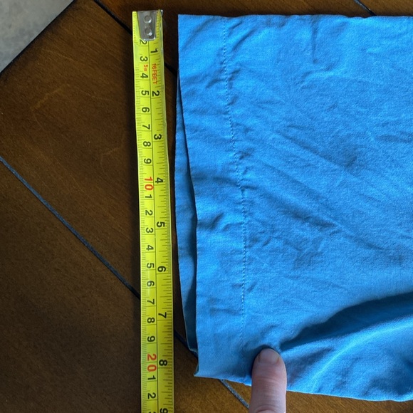 CRAZY HORSE Blue 100% Silk Short-Sleeve Button-Down Shirt Size XL - Picture 7 of 10